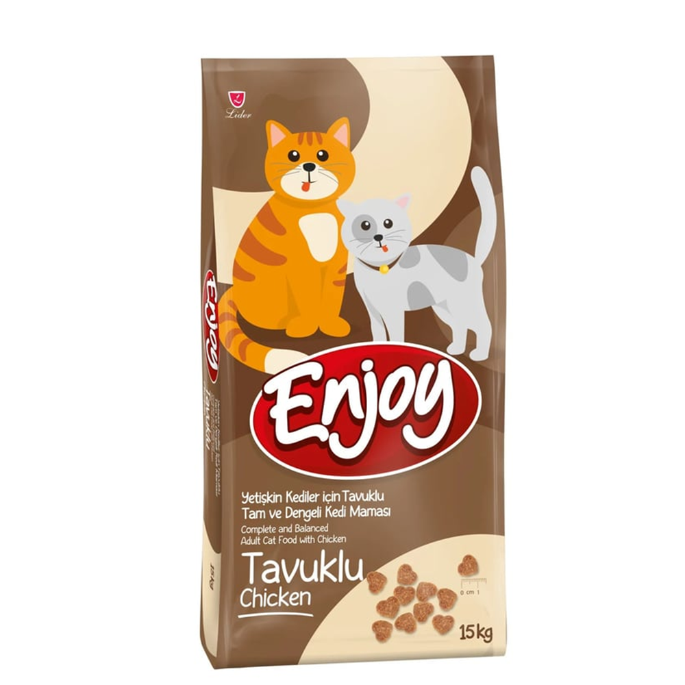 ENJOY KEDİ MAMASI TAVUKLU 15 KG