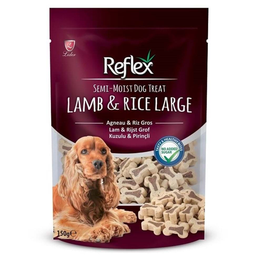 RefleX SEMİ KÖPEK ÖDÜL MAMASI KUZU PİRİNÇ 150 GR