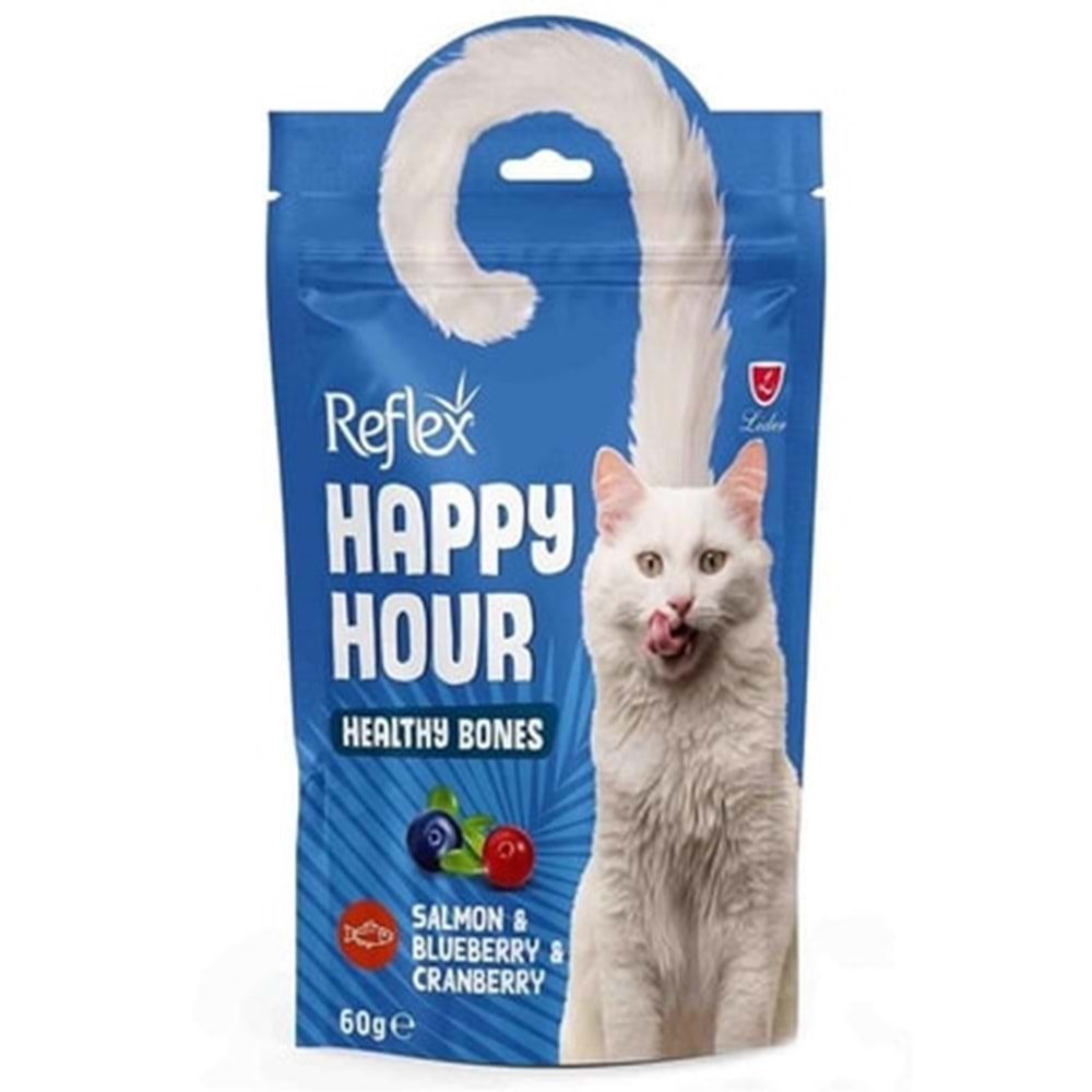 RefleX happy hour SAĞLIKLI KEMİKLER 60 GR KEDİ ÖDÜL MAMASI