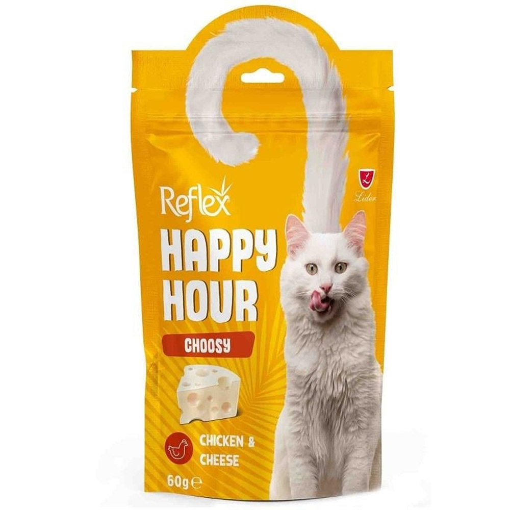 RefleX happy hour TAVUK PEYNİRLİ 60 GR KEDİ ÖDÜL MAMASI