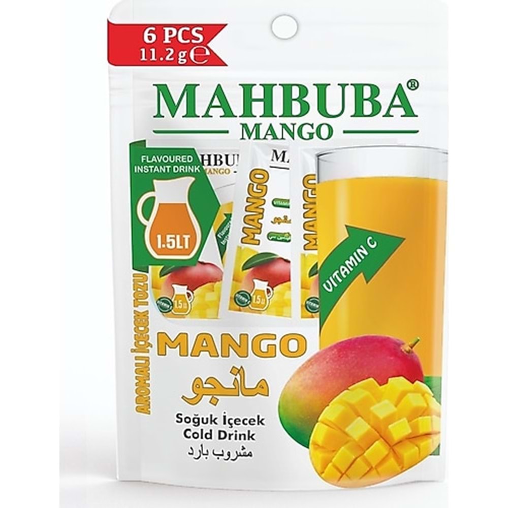 MAHBUBA MANGO AROMALI İÇECEK TOZU 11,2GR* 6LI PAKET