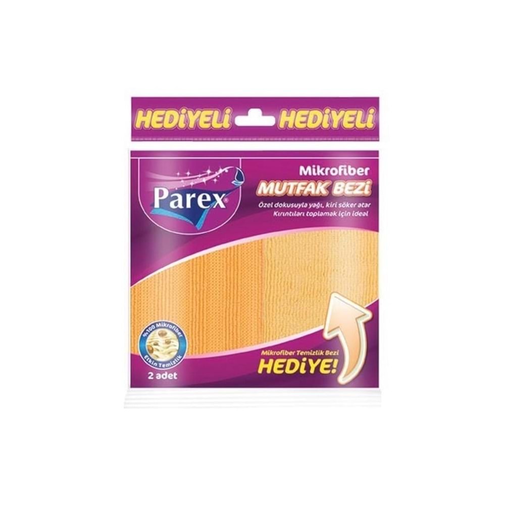 PAREX MİKROFİBER MUTFAK BEZİ + TEMİZLİK BEZİ
