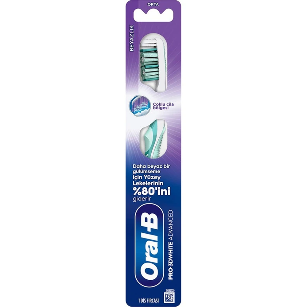 ORAL-B PRO-3DW ADV BEYAZLIK FİŞ FIRÇASI ORTA
