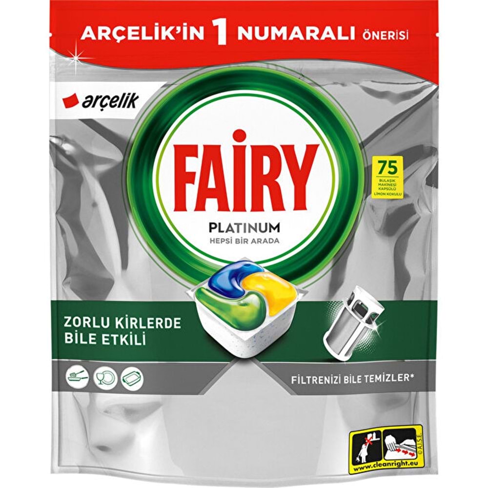 FAİRY PLATİNUM 75 Lİ BULAŞIK MAKİNE KAPSÜLÜ