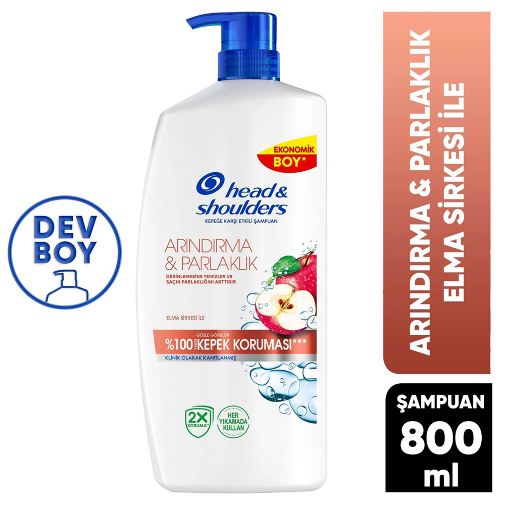Head & Shoulders Arındırıcı Şampuan 800 ml Pompalı