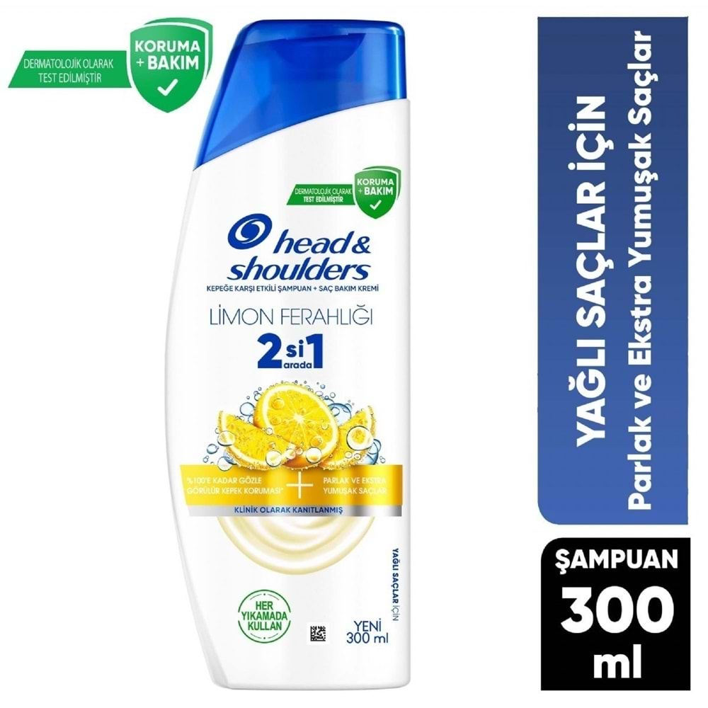 H&S ŞAMPUAN 300ML LİMON 2+1