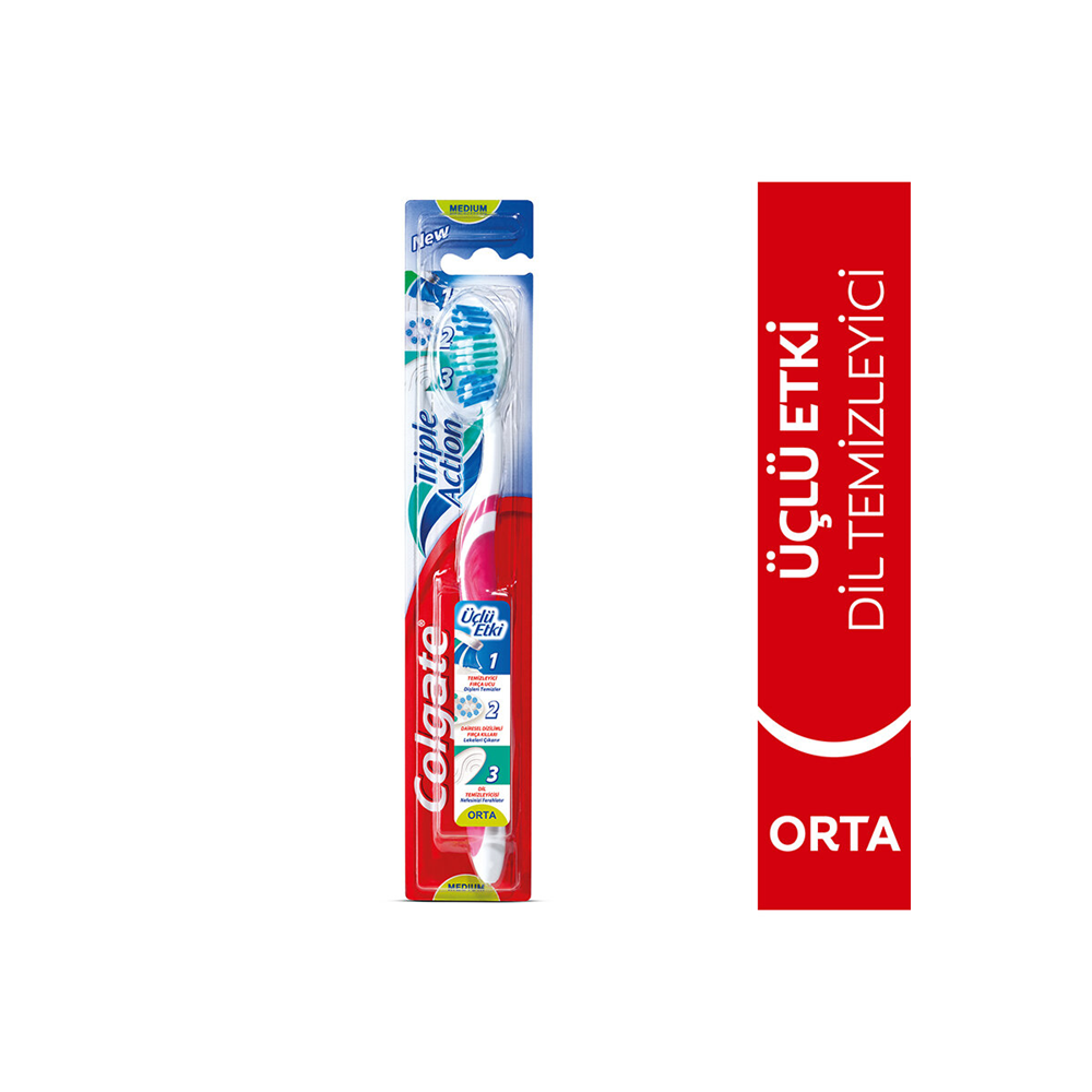 COLGATE DİŞ FIRÇASI ÜÇLÜ ETKİ ORTA