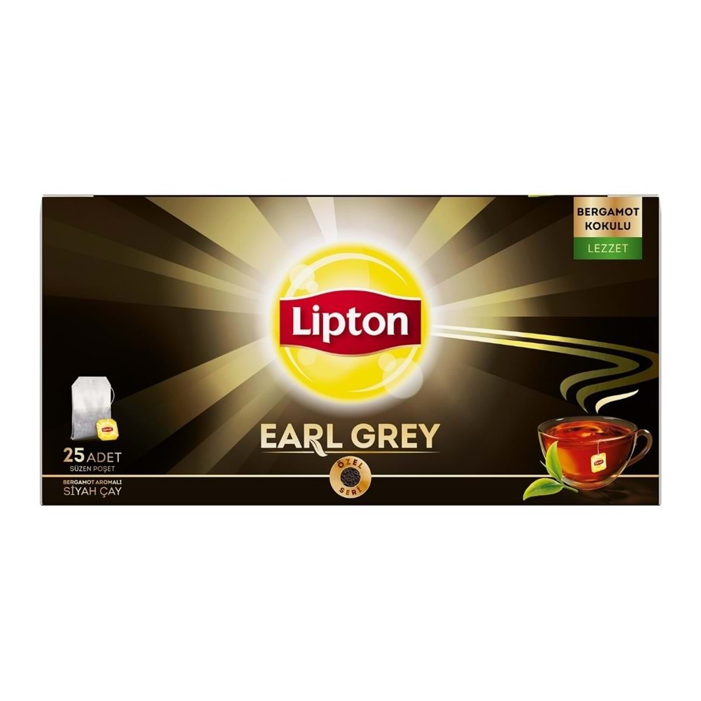 LİPTON EARL GREY BARDAK POŞET ÇAY 25 Lİ 2023