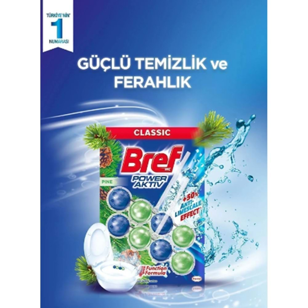 BREF POWER AKTİF ÇAM 2 Lİ. TUVALET TEMİZLEYİCİ