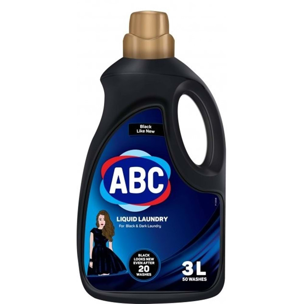 ABC SIVI DETERJAN SİYAH 3000 ML