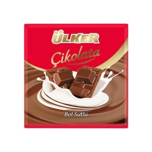 ÜLKER KARE ÇİKOLATA SÜTLÜ 60 GR