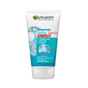 GARNIER Saf & Temiz 3Ü1 Arada Peeling Jel 150 ML