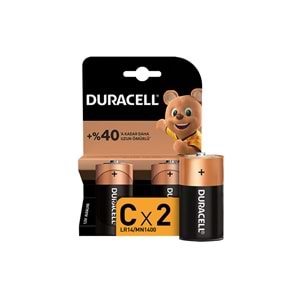 DURACELL ORTA PİL 2 Lİ KARTELA