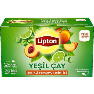 Lipton Şeftali ve Bergamot Esintisi Yeşil Çay 20'li