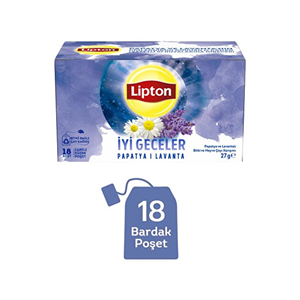 Lipton İyi Geceler Papatya ve Lavanta Bitki ve Meyve Çayı Karışımı 18li