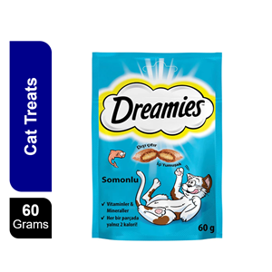 DREAMİES 60GR KEDİ ÖDÜL MAMASI SOMONLU