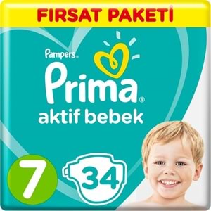 PRIMA ÇOCUK BEZİ ACT.FIRSAT 7 BEDEN 34 lı 15+kg