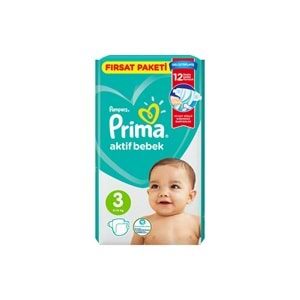 PRIMA ÇOCUK BEZİ ACT.FIRSAT 3 BEDEN 62 Lİ 6-10 kg