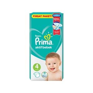 PRIMA ÇOCUK BEZİ ACT.FIRSAT 4 BEDEN 54 LÜ 8-14 kg