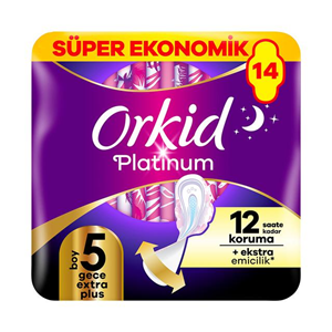 Orkid Platinum Dörtlü No:5 Gece Extra Plus 14 lü