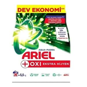 ARİEL 5,5 KG OXI AQUA PUDRA DETERJAN BEYAZLAR