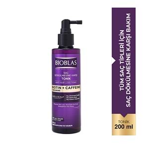 BIOBLAS 200ML TONİK BİOTİN KAFEİN SAÇ DÖKÜLMESİNE KARŞI