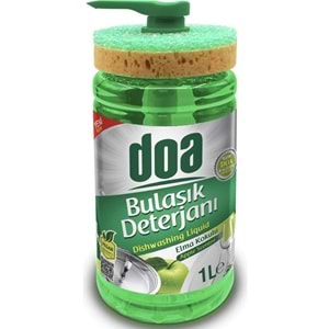 DOA BULAŞIK DETERJANI 1000 ML ELMA SÜNGERLİ