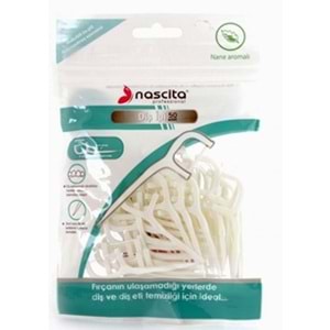 NASCİTA NASDISIPP050 50 LİK NANE AROMALI KÜRDANLI DİŞ İPİ PAKETİ
