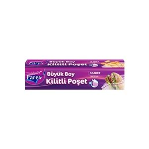 PAREX KİLİTLİ BUZDOLABI POŞETİ 12 Lİ büyük boy