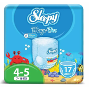 SLEEPY MAYO KÜLOT BEZ 4-5 NUMARA 17 Lİ