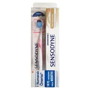 SENSODYN 75ML TAM KORUMA BEYAZLIK + FIRÇA HEDİYELİ