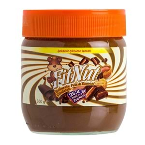 FİTNUT FISTIK EZMESİ ŞEKERSİZ ÇİKOLATALI 360 GR