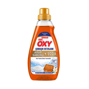 Mr.Oxy Süper Soda &Arap Sabunu Sıvı Deterjan Beyazlar &Renkliler 1480 ml