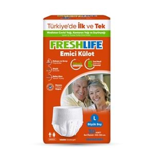 FRESH LİFE HASTA BEZİ KÜLOTLU LARGE 30 LU