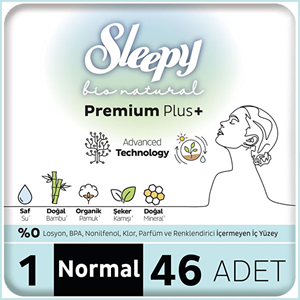 SLEEPY BİO NATUREL MEGA PAKET NORMAL 46 LI KADIN PEDİ