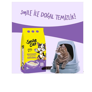 SMİLE KEDİ KUMU BENTONİTE NATURAL 5 LT