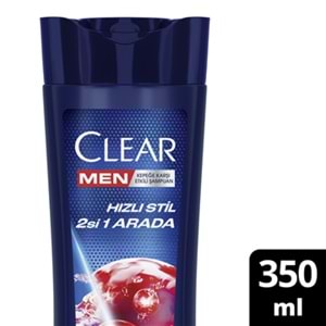 CLEAR MEN 350ML 2/1 HIZLI SİTİL ŞAMPUAN