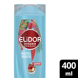 ELİDOR 400ML DOĞA Doğanın Enerjisi Saç Bakım Şampuanı Argan Yağı Ve Hibiskus Özü
