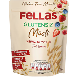 Fellas Glutensiz Müsli - Kırmızı Meyveli (270g)