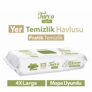 BABY TURCO 4XL YER TEMİZLİK HAVLUSU 50 Lİ YEŞİL SABUN