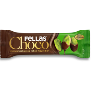 Fellas Çikolata Kaplı Meyve Bar - Antep Fıstıklı (35g)