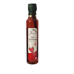 ALAÇATI NATUREL ACI BIBERLI ZEYTINYAĞI 250 ML