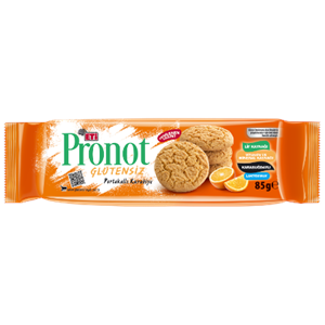 ETİ PRONOT GLÜTENSİZ PORTAKALLI KURABİYE 85 GR