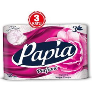 PAPİA TUVALET KAĞIDI 12 Lİ kokulu pudralı