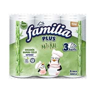 FAMİLİA HAVLU NATUREL 6 LI