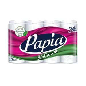 PAPİA TUVALET KAĞIDI 16 LI BİO