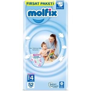 MOLFİX FIRSAT NO:4+ MAXİ PLUS 52 Lİ ÇOCUK BEZİ