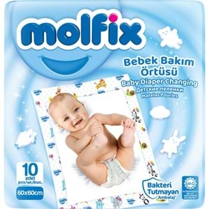 MOLFİX BEBEK BAKIM ÖRTÜSÜ 10 LU