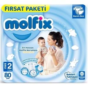 MOLFİX FIRSAT NO:2 MİNİ 80 Lİ ÇOCUK BEZİ