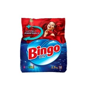 BİNGO MATİK RENKLİ 1,5 KG TOZ DETERJAN